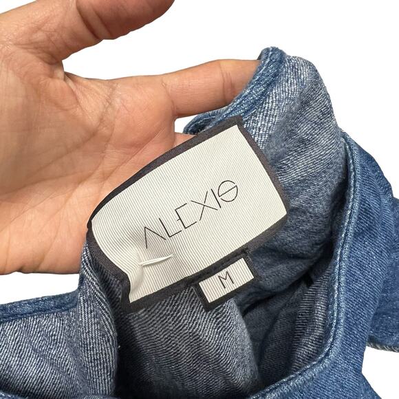 Alexis Blue One-Shoulder Ruffle Romper - Picture 8 of 10